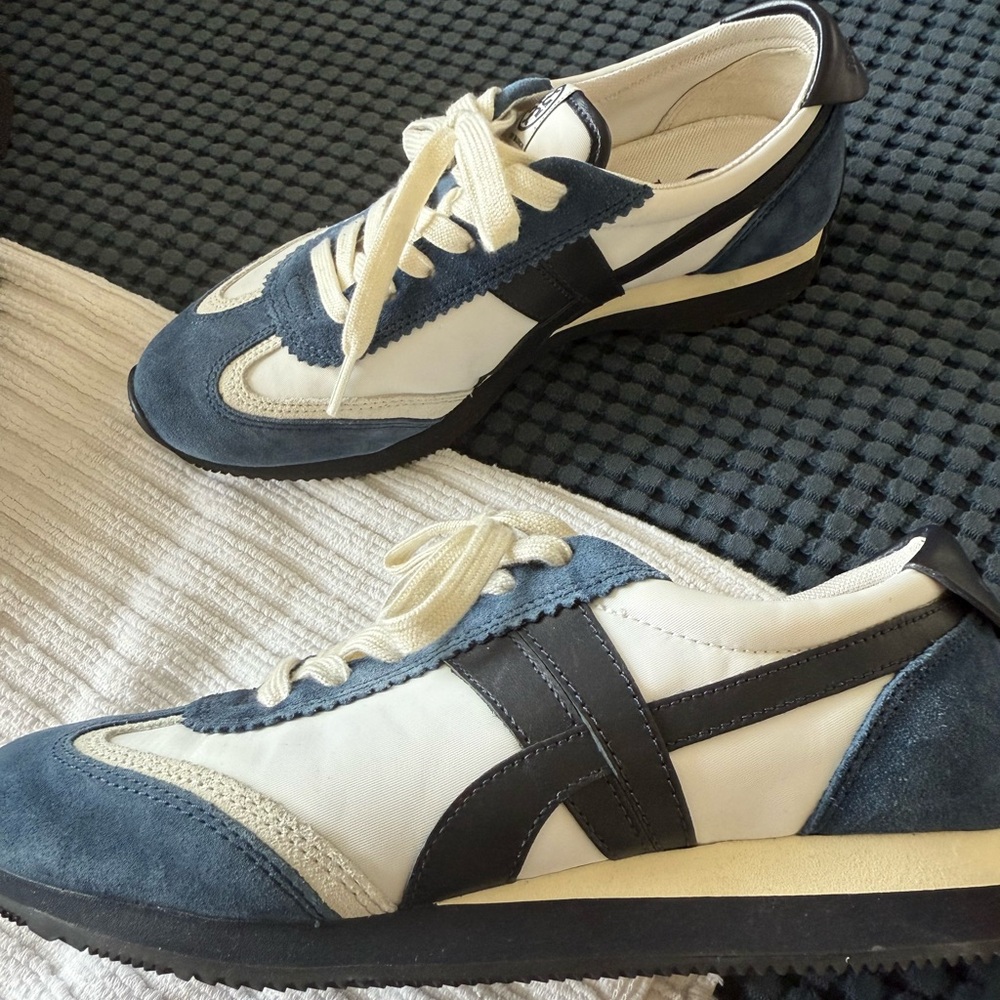 Tory Burch Blue and White Sneakers - Picture 4 of 5